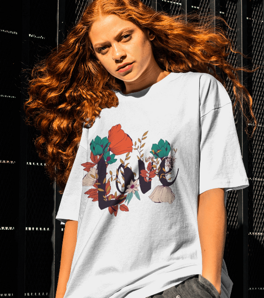 Love I Unisex Terry Oversized Tee