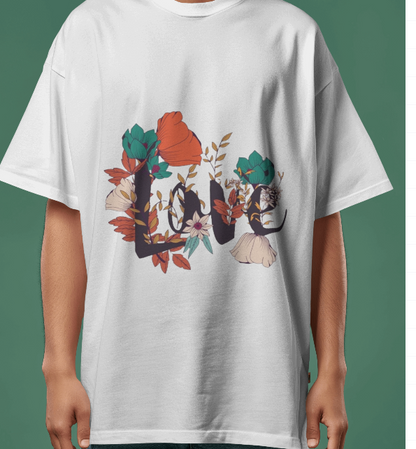 Love I Unisex Terry Oversized Tee