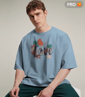 Love I Unisex Terry Oversized Tee