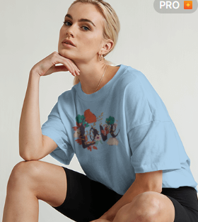 Love I Unisex Terry Oversized Tee