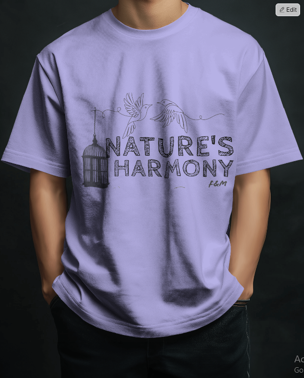 Nature Harmony I Unisex Oversized Tee