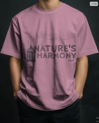 Nature Harmony I Unisex Oversized Tee