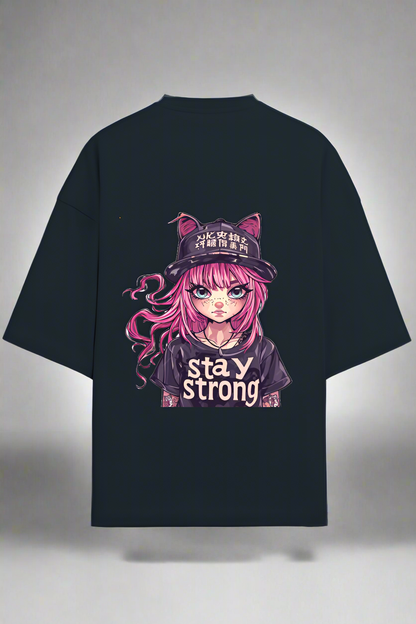 Stay Strong I Unisex Terry Oversized Tee